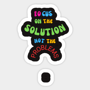 FOCUS ON SOLUTION Sticker